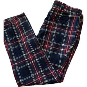 Strathmore Tartan Plaid Pants Men’s 34x27 100% Wool Scottish Pants